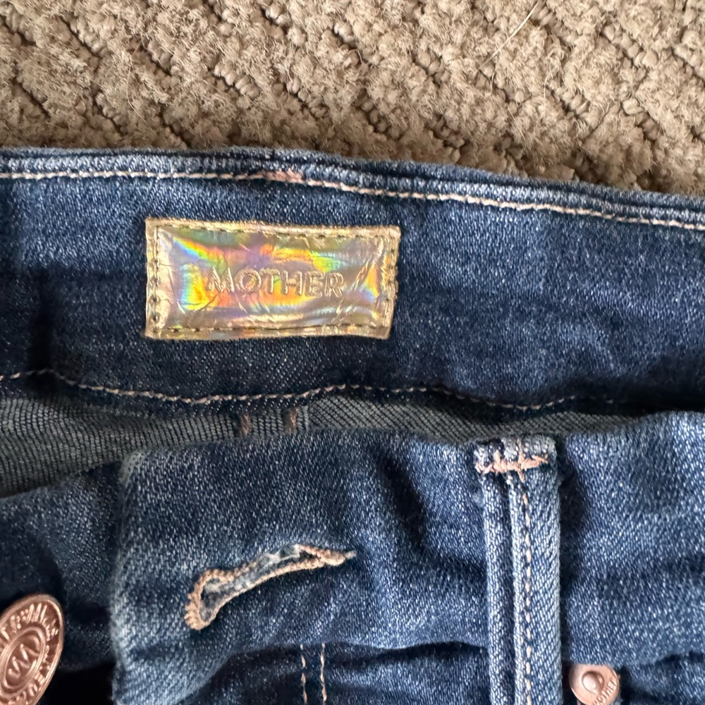 Mother Blue skinny Denim Jeans